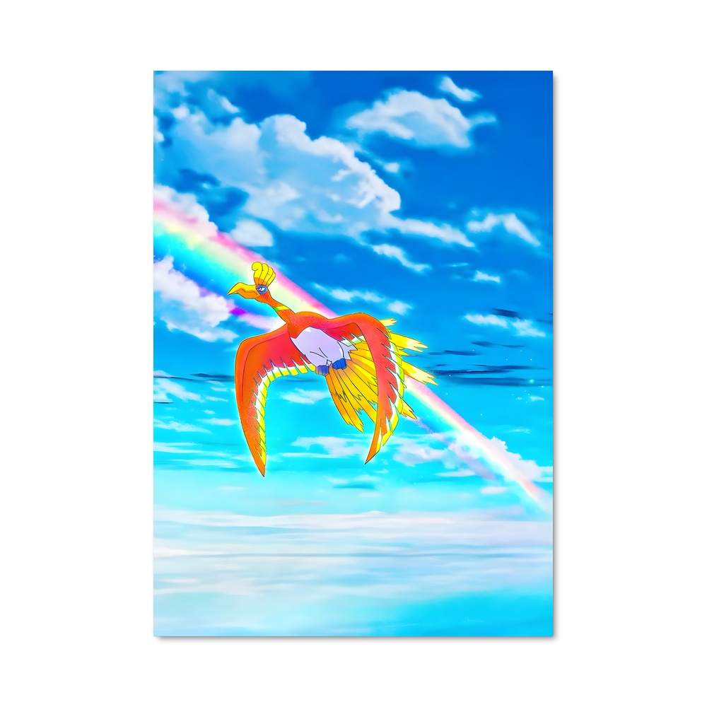 Poster L'Envol d'Ho-Oh – affiche Pokemon